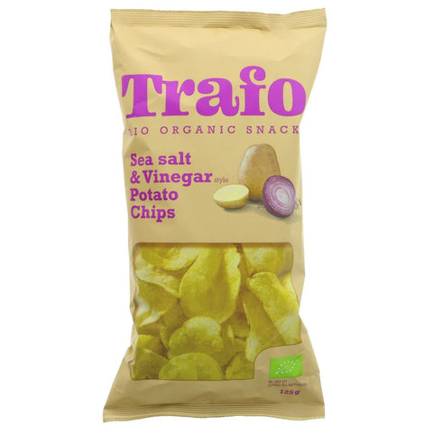 Trafo Organic Salt & Vinegar Crisps 125g