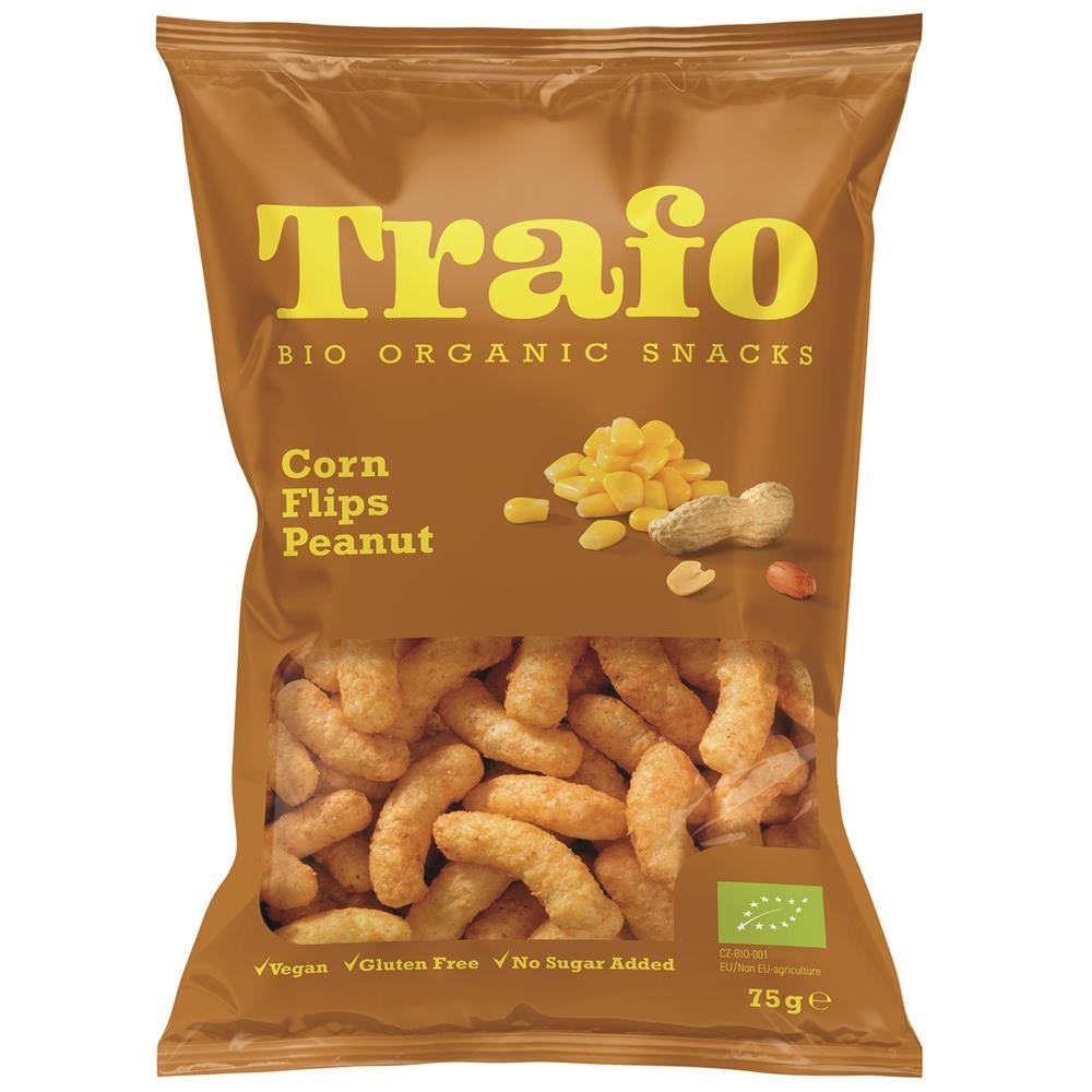 Trafo Organic Corn Flips Peanuts 75g