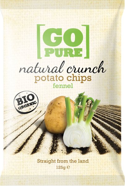 Go Pure Organic Potato Chips Fennel 125g