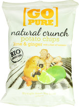 Go Pure Organic Potato Chips Lime & Ginger 125g