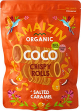 Amaizin Organic Crispy Rolls Salted Caramel 140g Gluten Free