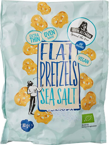John Altman Organic Flat Pretzels Sea Salt 80g