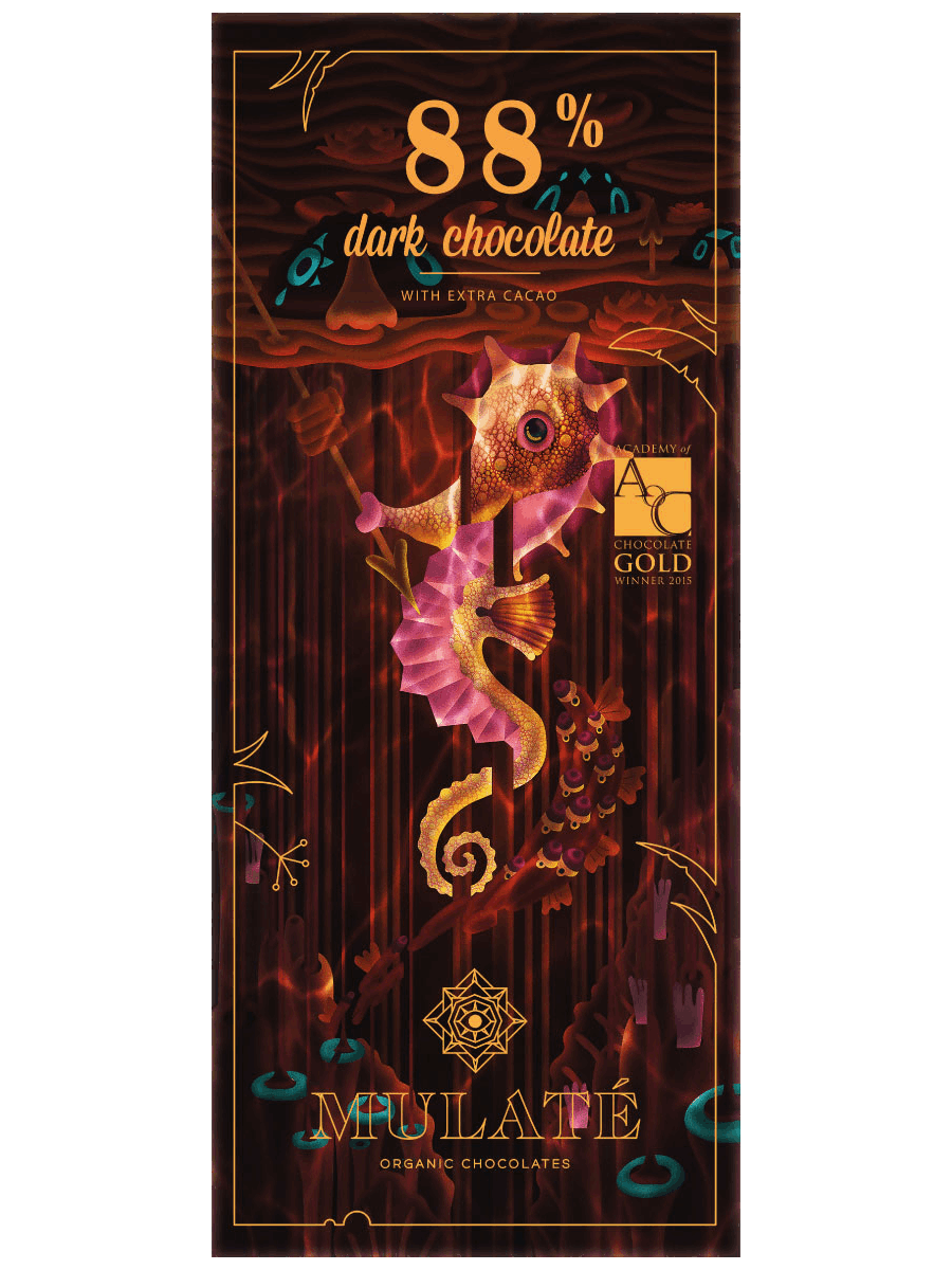Mulate 88% Dark Chocolate with Extra Cacao 90g