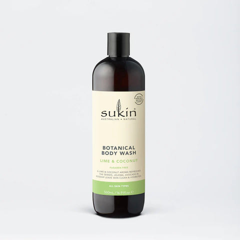 Sukin Botanical Body Wash Lime & Coconut 500ml