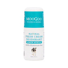 Moogoo Fresh Cream Deodorant Lemon Myrtle 60ml