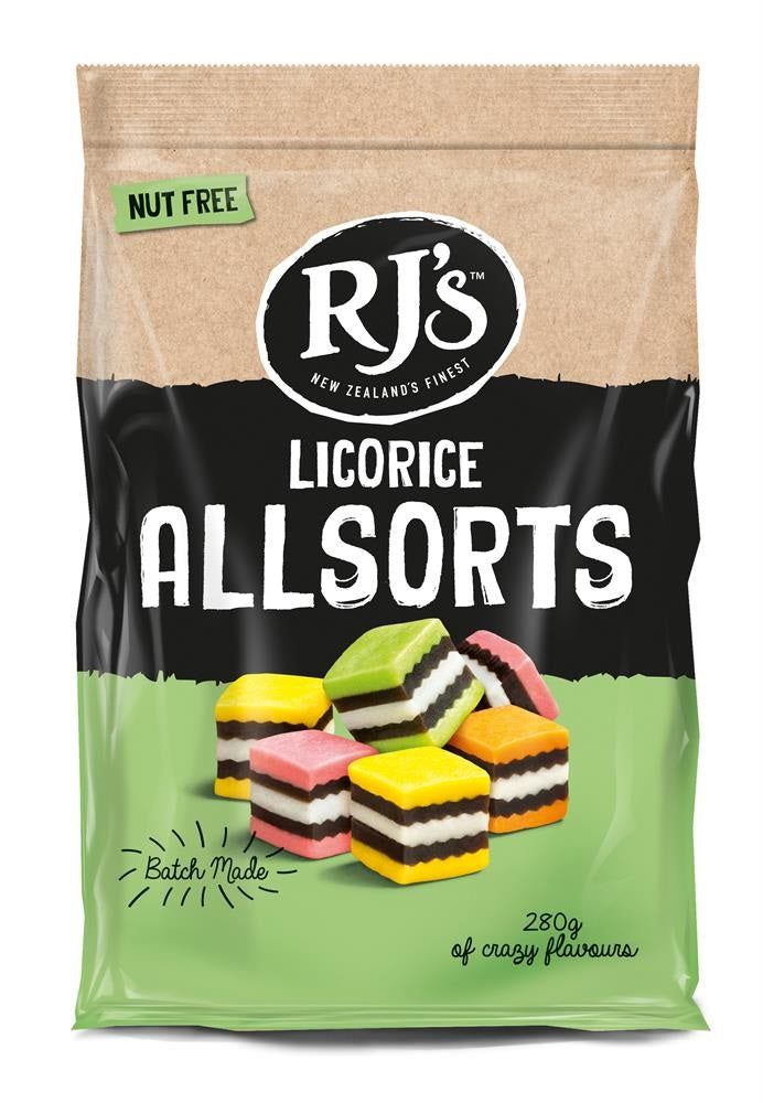 RJs Liquorice Allsorts 280g