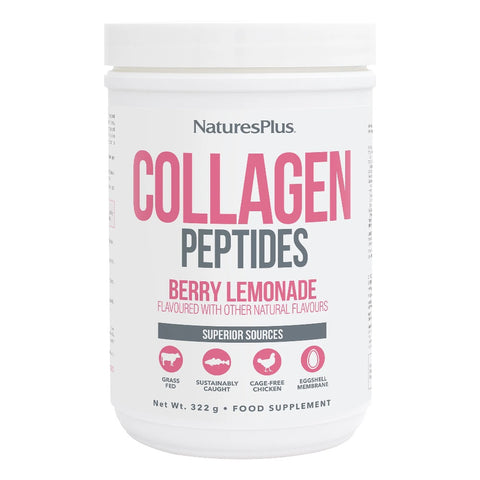 Natures Plus Collagen Peptides Berry Lemonade 322g