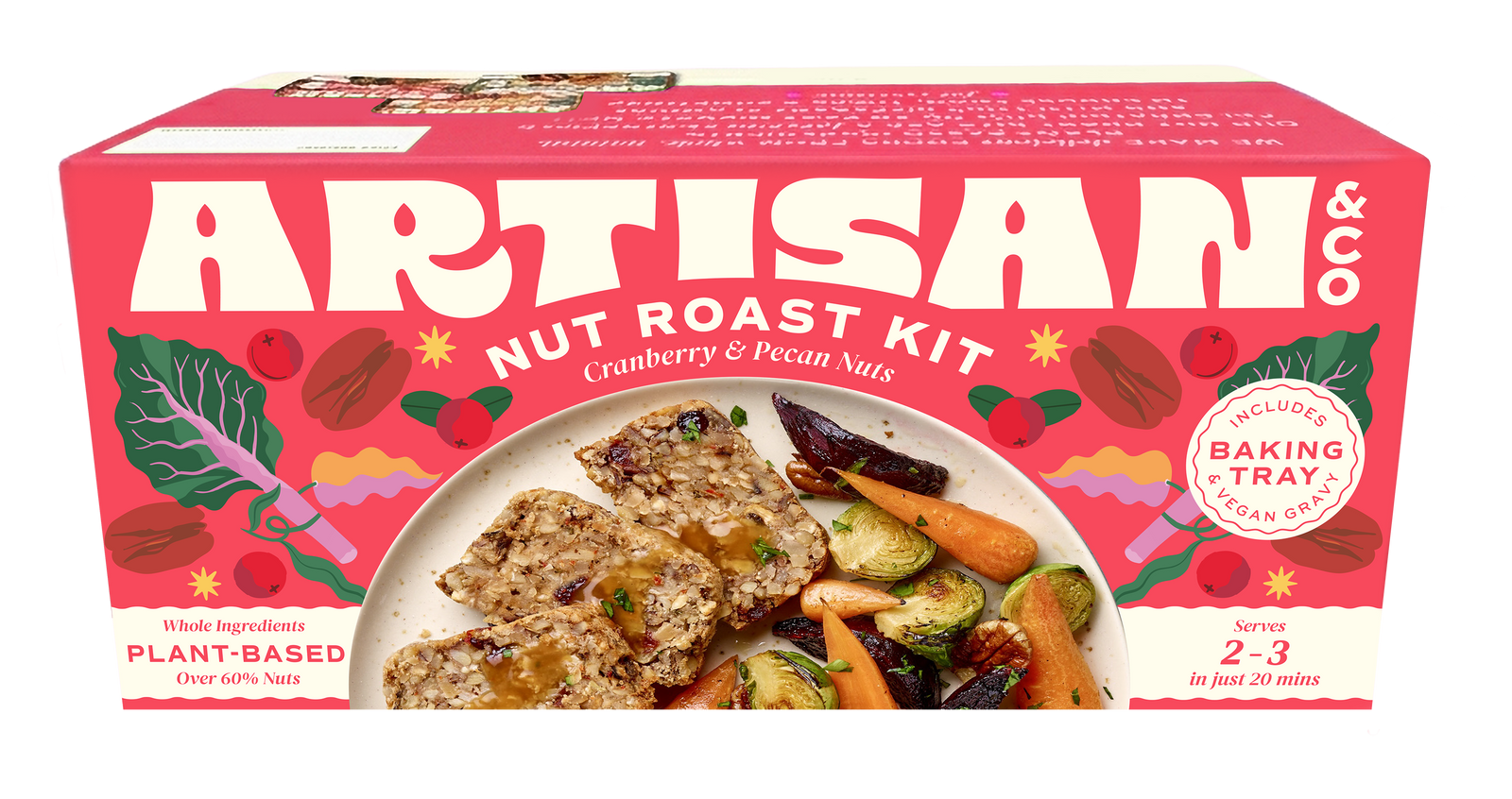 Artisan & Co Cranberry & Pecan Nut Roast Kit 212g