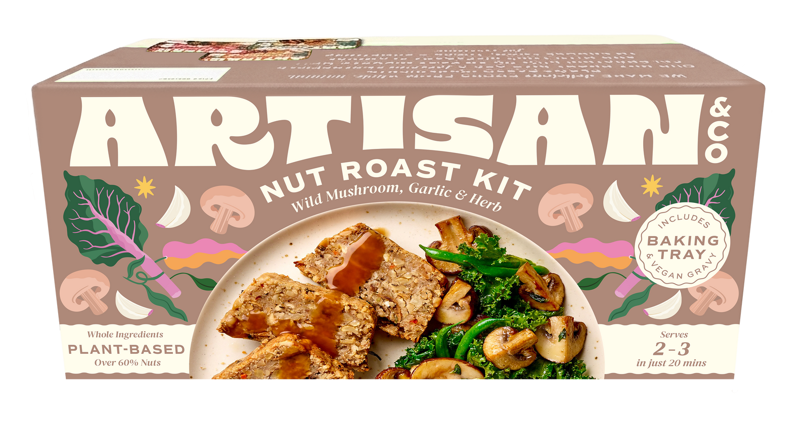 Artisan & Co Wild Mushroom & Garlic Nut Roast Kit 212g