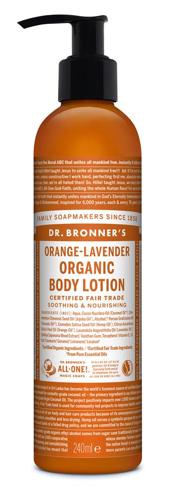 Dr. Bronner Organic Orange & Lavender Lotion 236ml