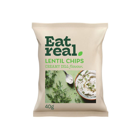 Eat Real Lentil Chips Creamy Dill 40g