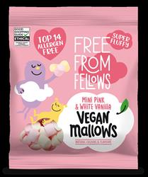 Free From Fellows Mini Pink & White Vanilla Mallows - Vegan 105g