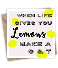 Lainey K When Life Gives You Lemons G&T Card