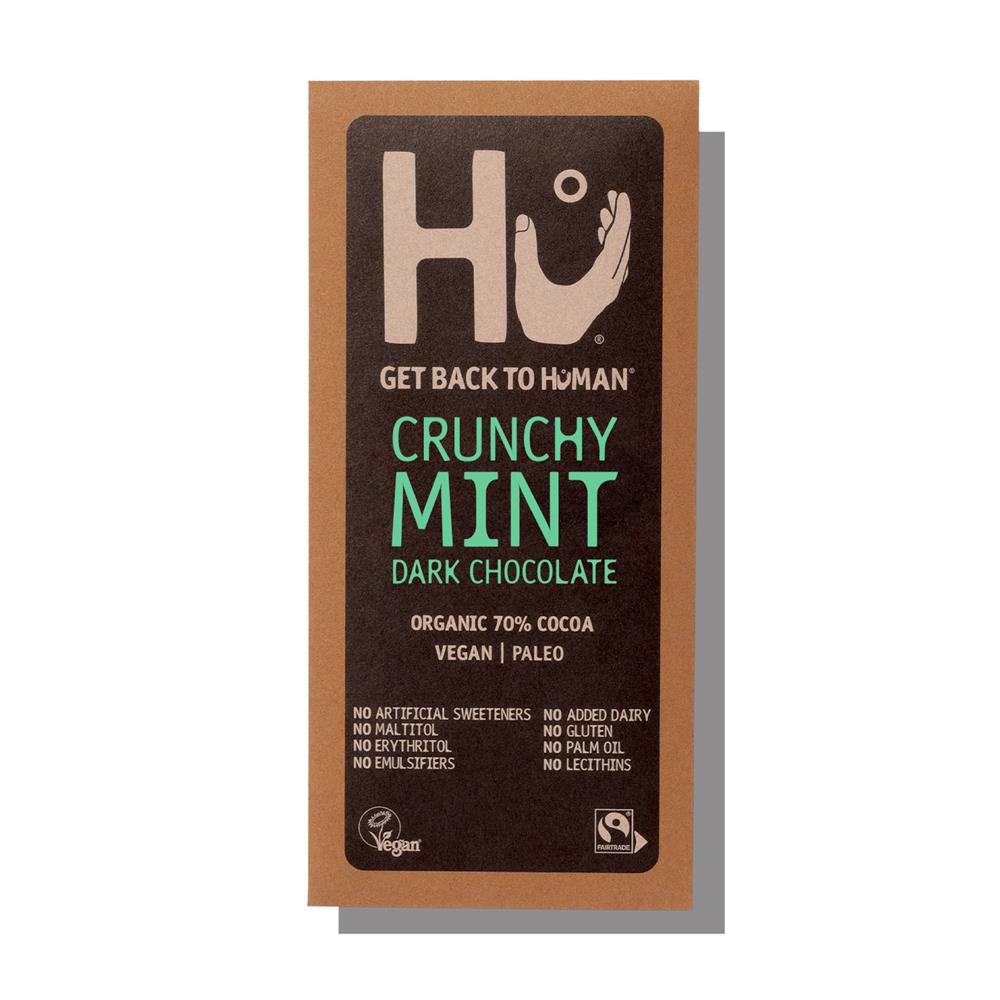 Hu Organic Mint Dark Chocolate Bar 60g Gluten Free Vegan