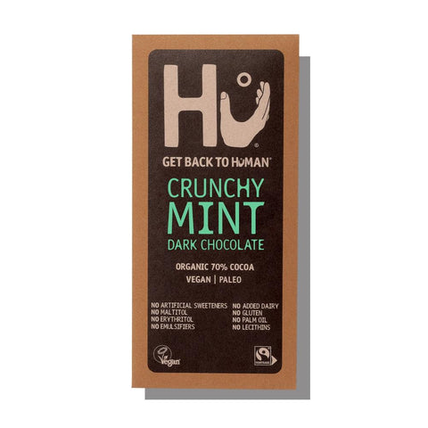 Hu Organic Mint Dark Chocolate Bar 60g Gluten Free Vegan