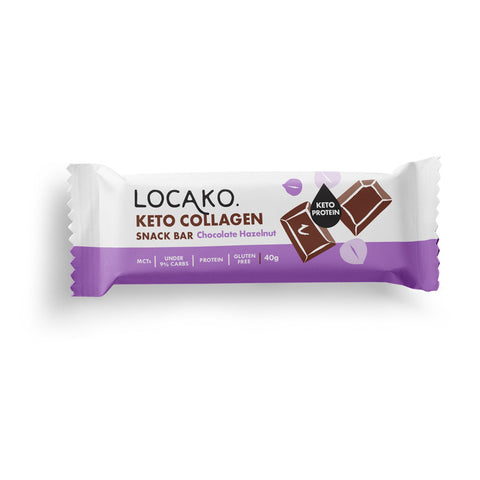 Locako Keto Collagen Bar Chocolate Hazelnut 40g