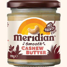 Meridian Cashew Butter Smooth 100% Nuts 170G