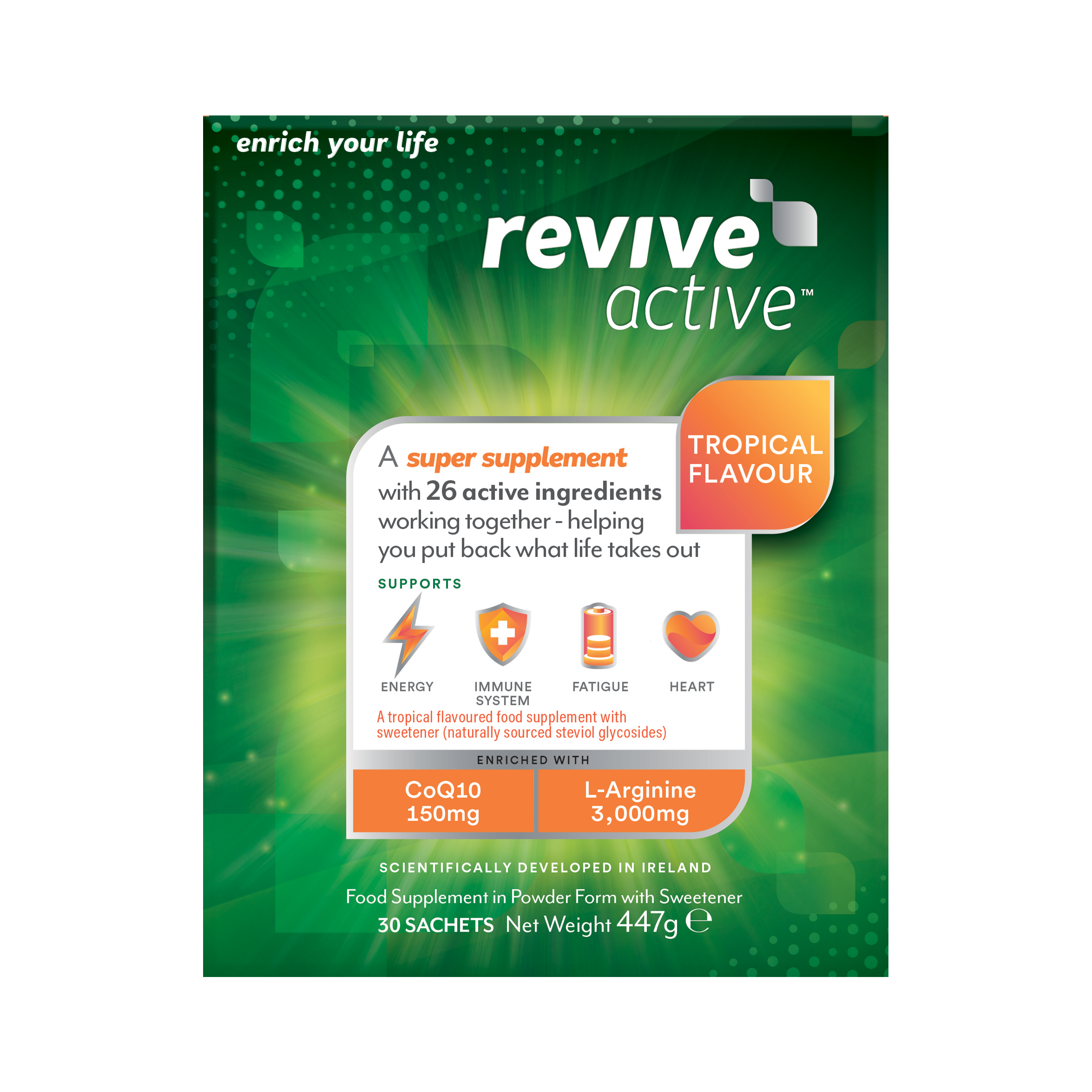 Revive Active Health Supplement 30 Sachets Limited Edition Tropical Flavour