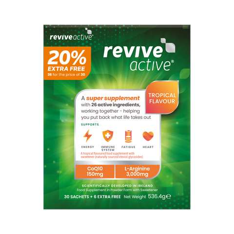 Revive Active Health Supplement Tropical Flavour 30 Sachets + 20% Extra Free