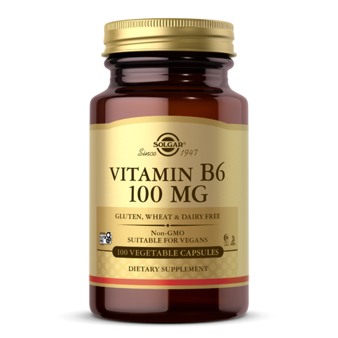 Solgar Vitamin B6 100 mg Vegetable Capsules 100