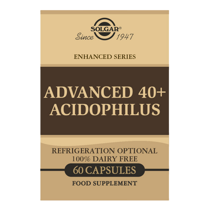 Solgar Advanced 40+ Acidophilus 100% Dairy Free Vegetable 60 Capsules