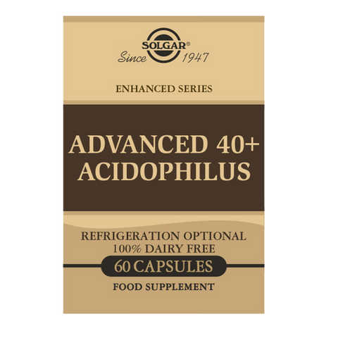 Solgar Advanced 40+ Acidophilus 100% Dairy Free Vegetable 60 Capsules