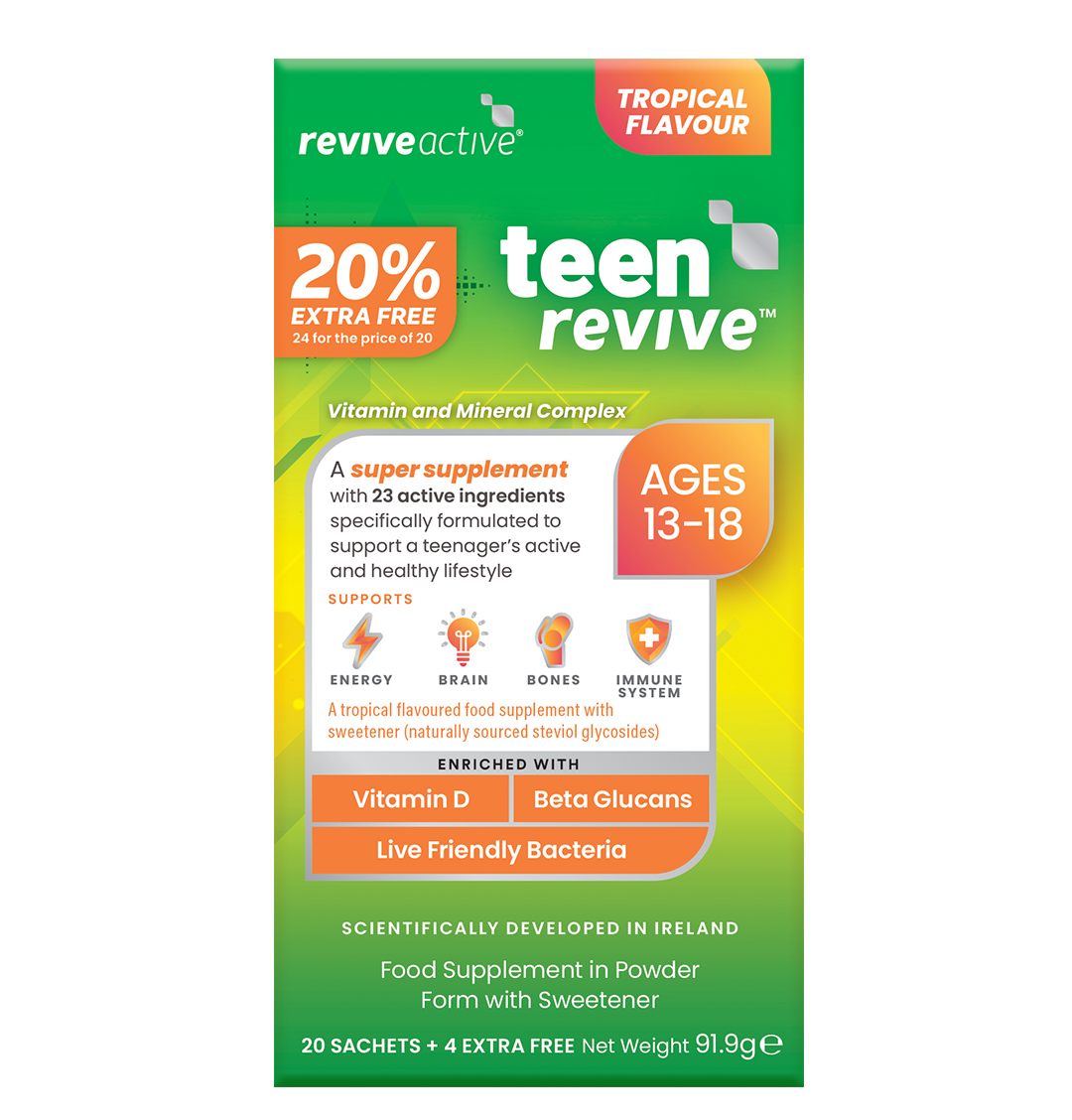 Revive Active Teen Active 20 Sachets 20% Extra Free