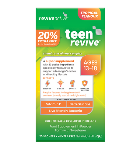Revive Active Teen Active 20 Sachets 20% Extra Free