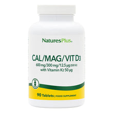 Natures Plus Calcium Magnesium with D3 & K2 90 tabs