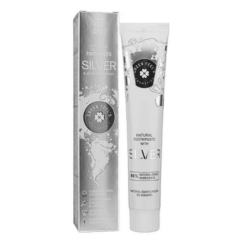 Green Feels Silver & Alpine Herb Extract Toothpaste 75ml