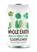 Whole Earth Organic Sparkling Elderflower Drink 330ml