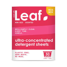 Wash With Leaf Non Bio Detergent Sheets 50 Pack 50leaves