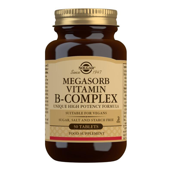 Solgar Megasorb Vitamin B-Complex Tablets 50