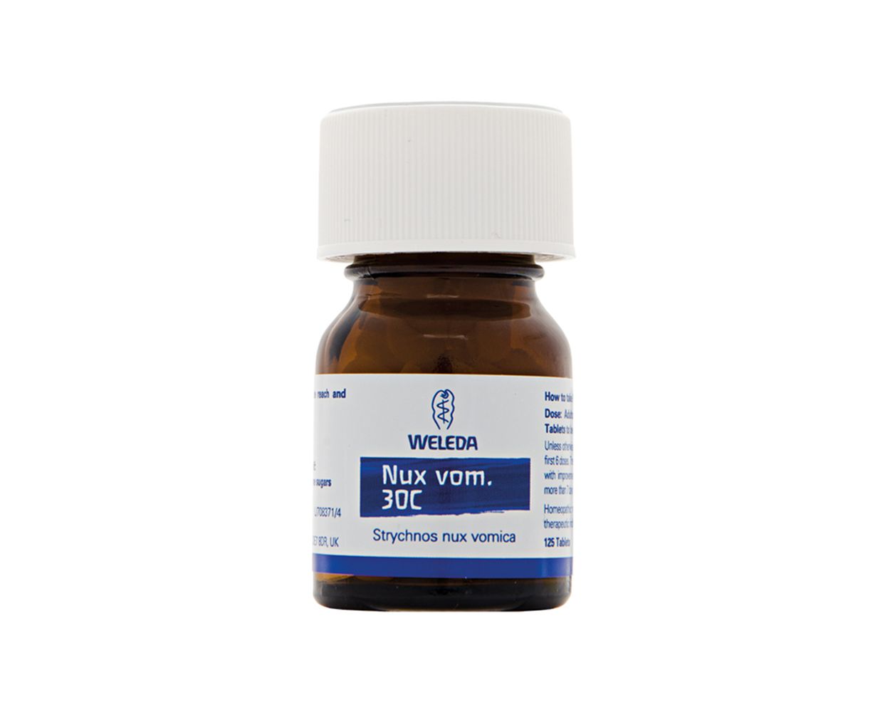 Weleda Homeopathic Nux Vom 30C 125 Tabs