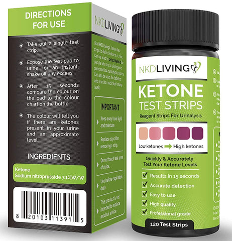 NKD Living Ketone Test Strips 120