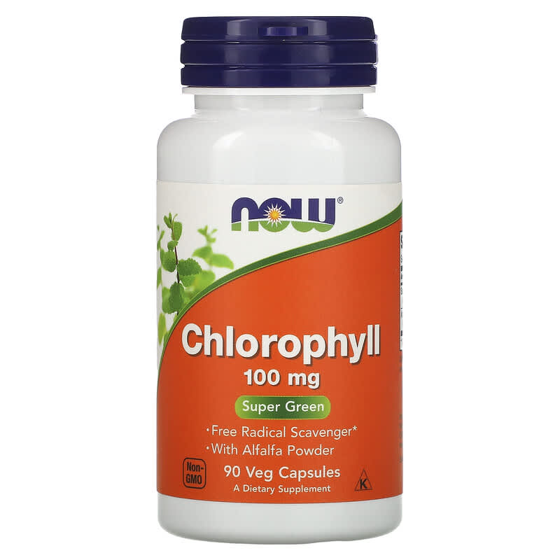 Now Chlorophyll 100mg 90 Veg Capsules