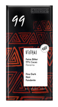 Vivani Dark 99% Panama Cocoa & Coconut Blossom Sugar 80g