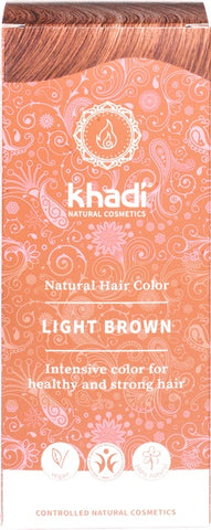 Khadi Hair Colour Light Brown 100g