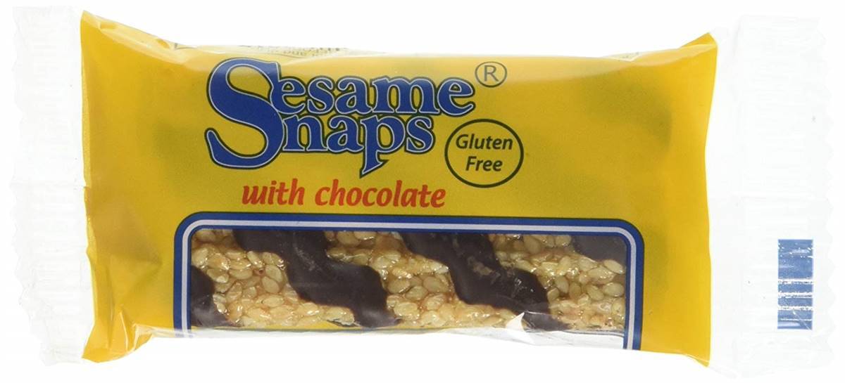Sesame Snaps With Chocolate 30g