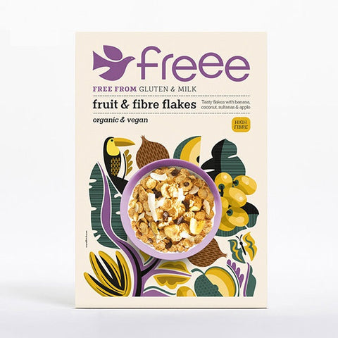 Doves Organic Fruit & Fibre Flakes 375g Gluten Free
