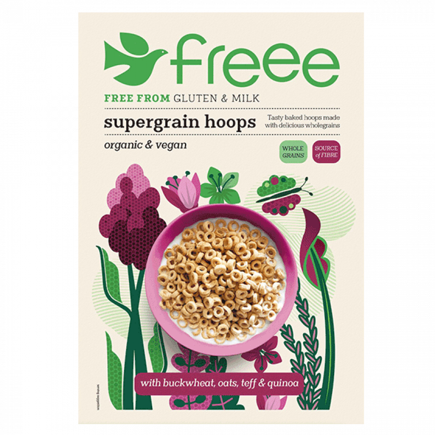 Doves Organic Supergrain Hoops 300g Gluten Free