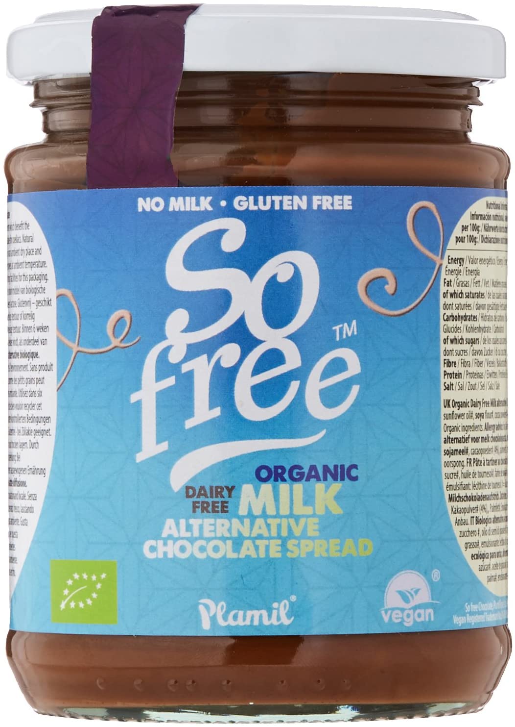 Plamil Organic Milk Alternative Chocolate Spread 275g