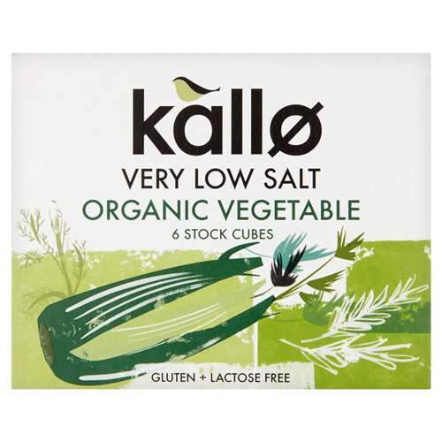 Kallo Organic Vegetable Stock Cubes Low Salt 66g