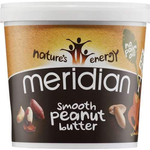 Meridian Peanut Butter Smooth No Salt 100% Nuts 1Kg