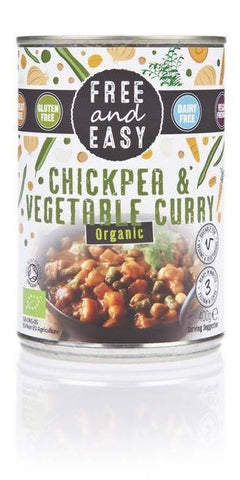 Free & Easy Organic Chickpea & Vegetable Curry 400g