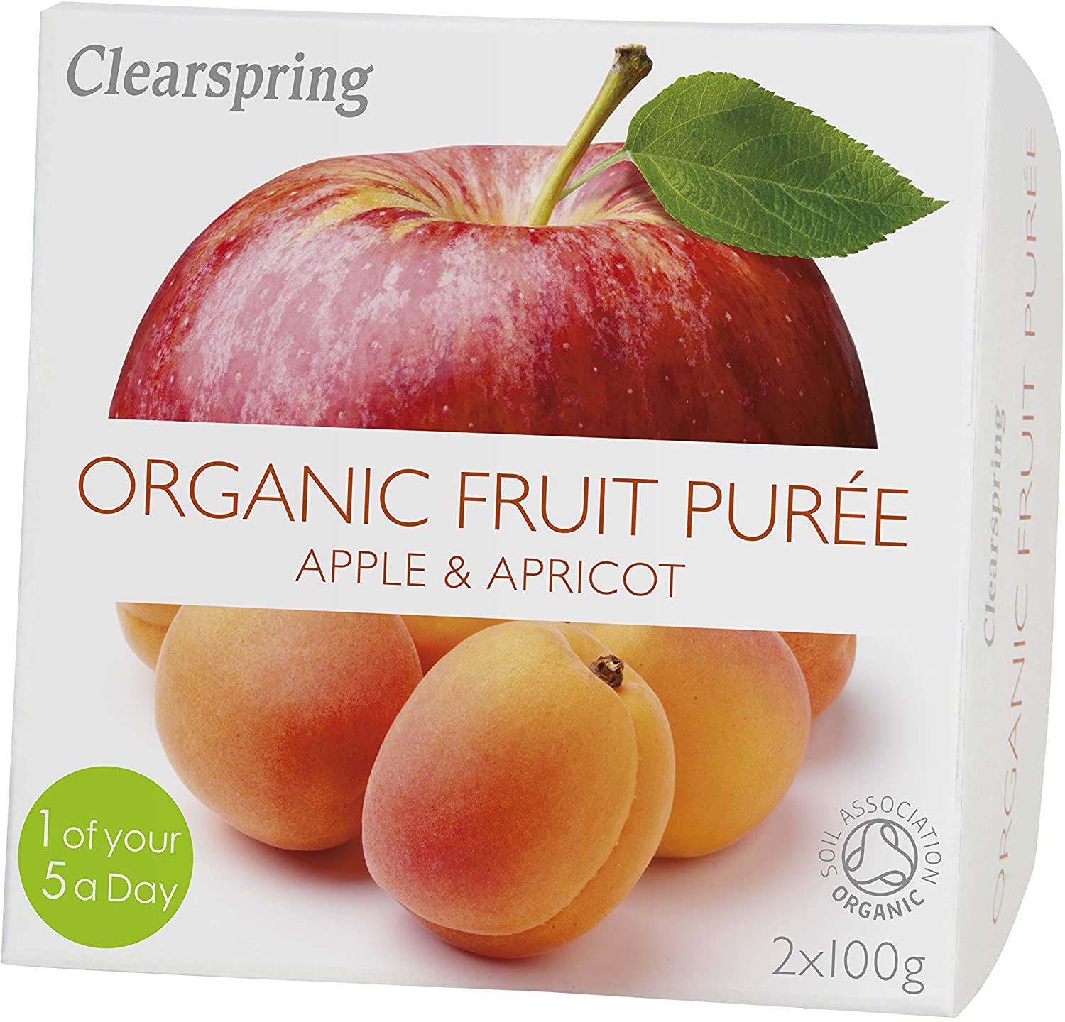 Clearspring Organic Apple & Apricot Puree 2X100G