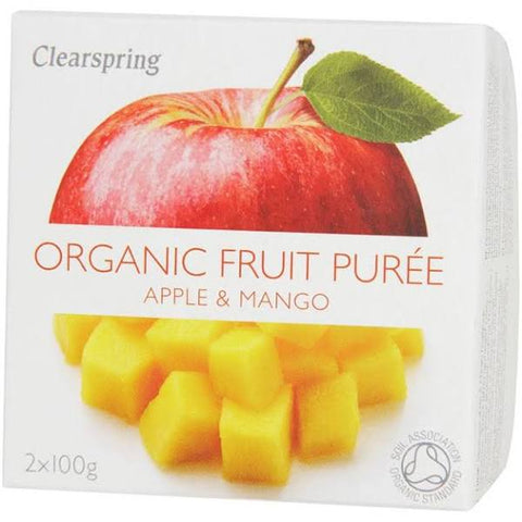 Clearspring Organic Apple/Mango Puree 2X100G