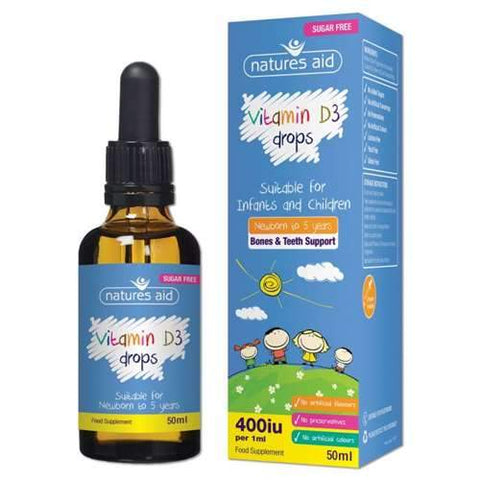 Natures Aid Vitamin D3 Drops 400Iu