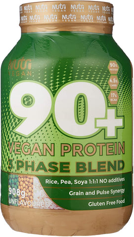 Nutrisport 90+ Pea Protein Vegan Unflavoured 908g