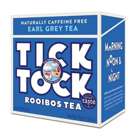 Tick Tock Rooibus Earl Grey Tea 40 Bags